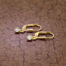 trendor 51095 Women's Drop Earrings with Cubic Zirconia Gold 333 / 8K