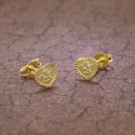 trendor 51046 Earrings For Girls Gold 333 / 8K Cupid Heart