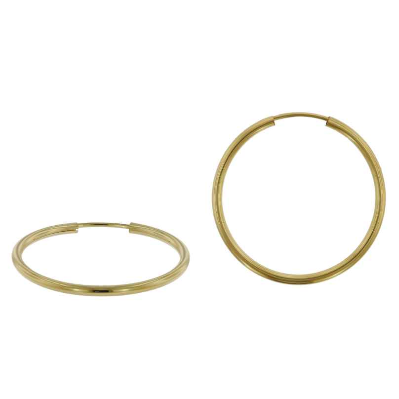 trendor 51170 Hoop Earrings Gold 333 / 8K Ø 30 mm 4260727511708
