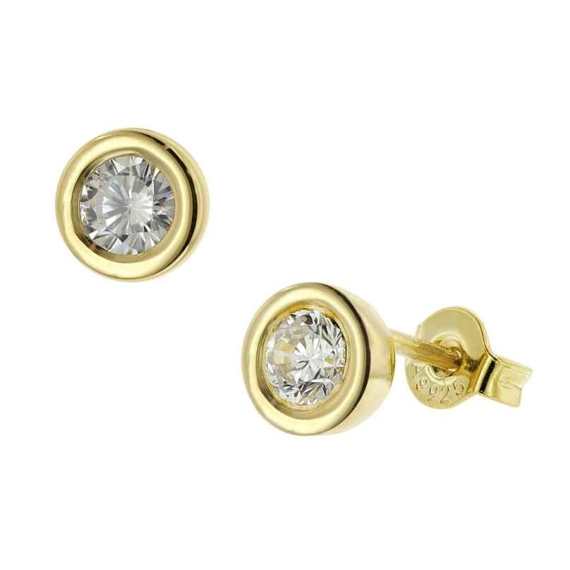 trendor 51371 Ohrringe Gold 333 / 8K Zirkonia Ohrstecker 4260727513719
