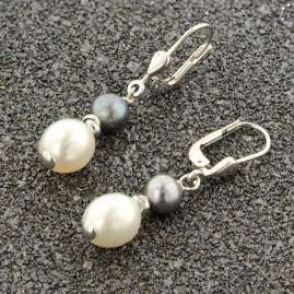 trendor 51342 Earrings 925 Sterling Silver Earrings With Freshwater Pearls