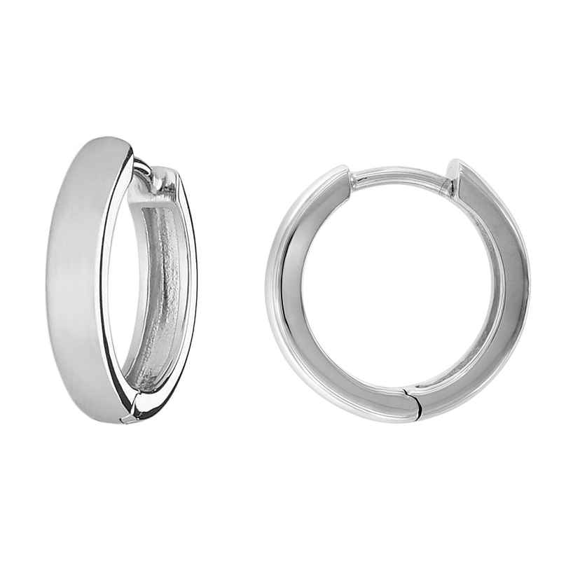 trendor 41580 Earrings for Men and Women 925 Silver Hoops Ø 15 mm 4260769415804