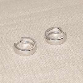 trendor 41581 Hoop Earrings for Women and Men 925 Silver Ø 16 mm