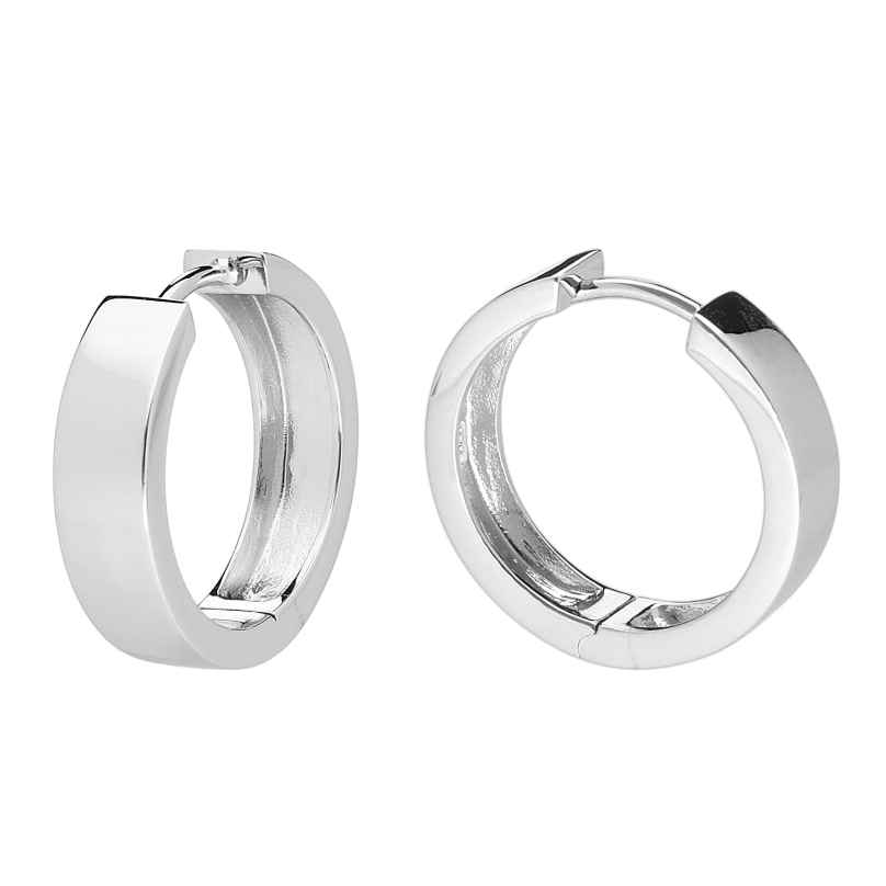 trendor 41586 Hoop Earrings for Women and Men 925 Silver Ø 20 mm 4260769415866