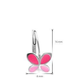 trendor 41595 Girls Earrings Silver 925 Butterfly