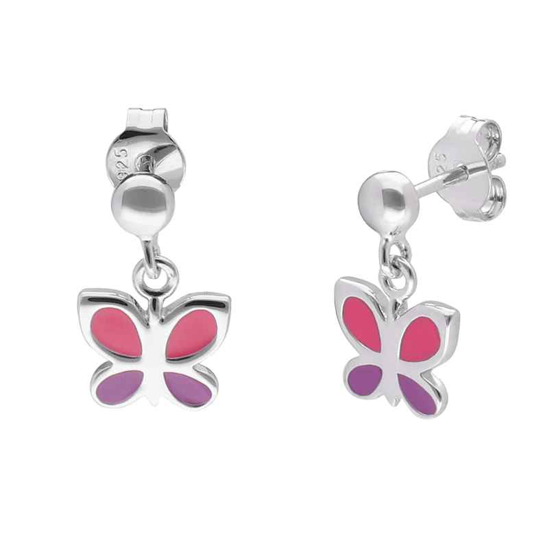 trendor 41604 Stud Earrings for Girls Silver 925 Butterfly 4260769416047