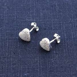 trendor 41636 Women's Earrings Silver 925 Heart Studs