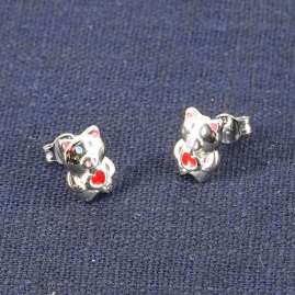 trendor 41658 Children's Earrings Silver 925 Lucky Pig Studs