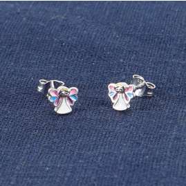 trendor 41659 Kids Earrings Silver 925 Guardian Angel Studs