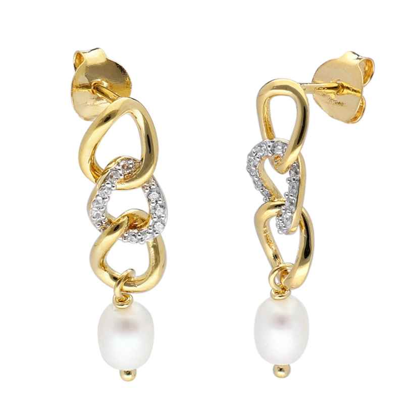 trendor 41667 Women's Earrings Gold Plated 925 Silver 4260769416672