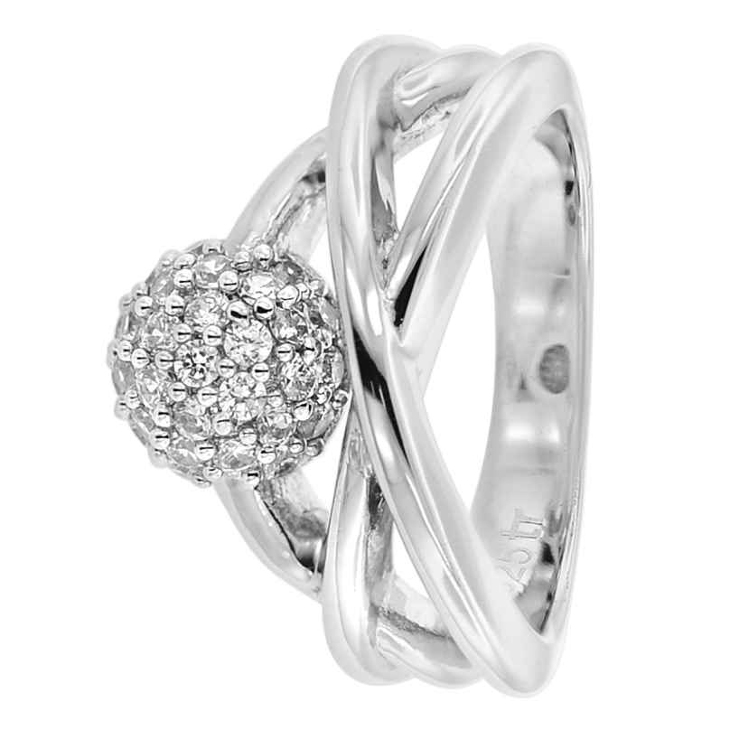 trendor 68565 Silver Ladies' Ring with Cubic Zirconia