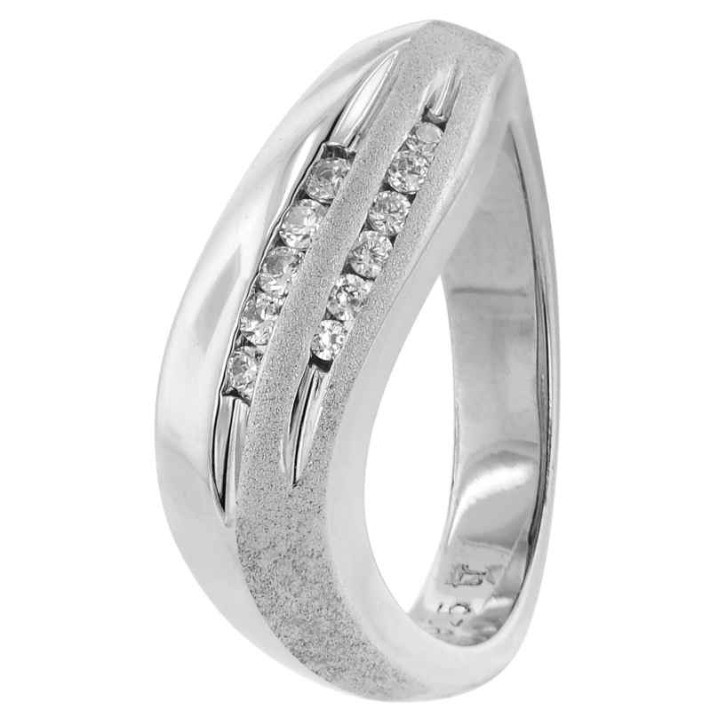 trendor 80425 Silver Ladies' Ring with Cubic Zirconia