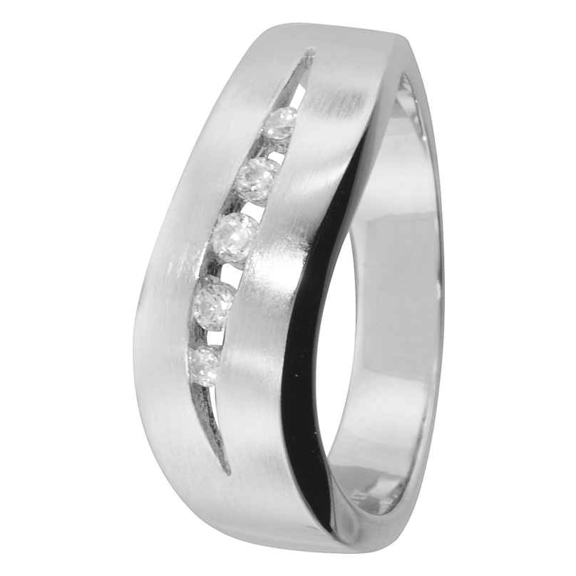 trendor 80937 Silver Ladies' Ring with Cubic Zirconia
