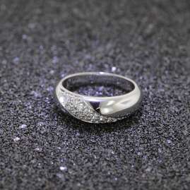 trendor 64512 Damen-Ring Silber 925 poliert mit Zirkonia