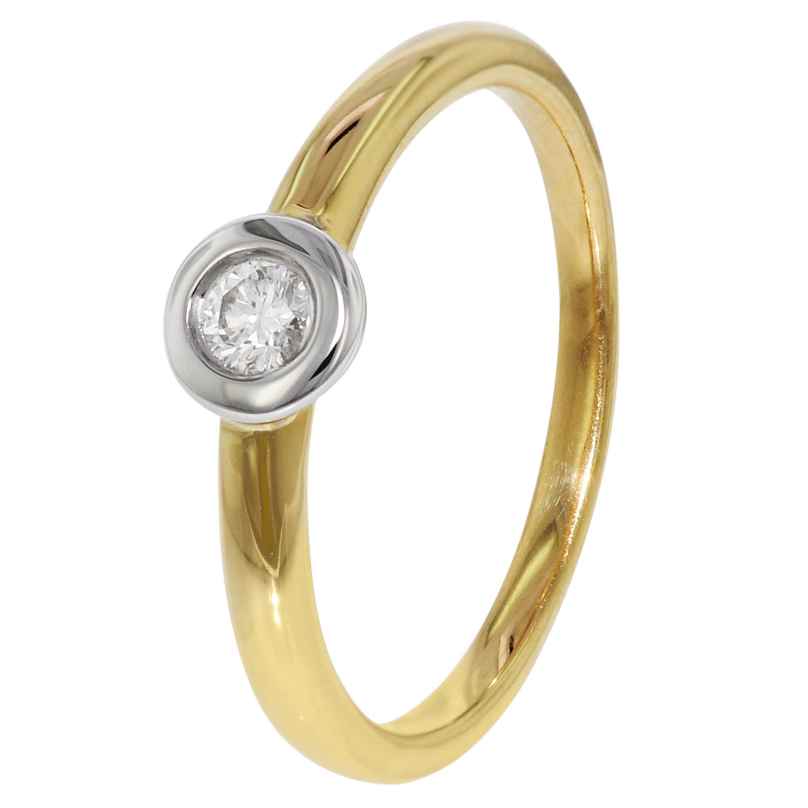 trendor 35254 Diamond Gold Ring 585 Gold