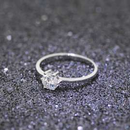 trendor 39346 Ladies' Engagement Ring White Gold 333 (8 ct) Cubic Zirconia