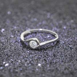 trendor 39352 Women's Engagement Ring White Gold 333 (8 ct) Cubic Zirconia