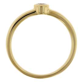trendor 26568.015GG Ladies' Ring Diamond 0.15 ct Yellow Gold 585 / 14K
