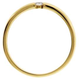 trendor 26977.005GG Ladies' Brilliant Ring Yellow Gold 585/14K Diamond 0.05 ct