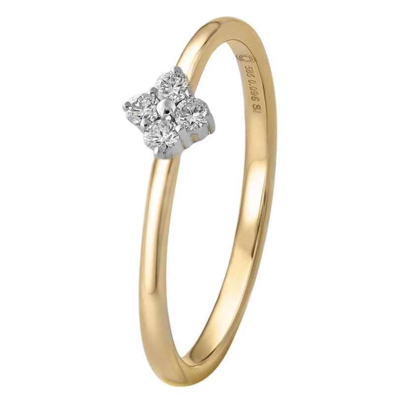 trendor 51752 Diamant-Ring für Damen 585 Gold Brillantring