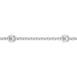 trendor 51209 Fußkette mit Kugeln 925 Sterlingsilber