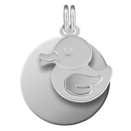 trendor 87646 Silver Pendant Kid's Engraving Set Duck