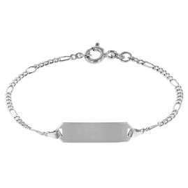 trendor 50651 Children's ID Bracelet for Engraving 925 Silver