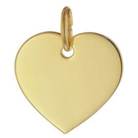 trendor 75698 Engraving Pendant Heart Shape Gold 333 (8 Kt)
