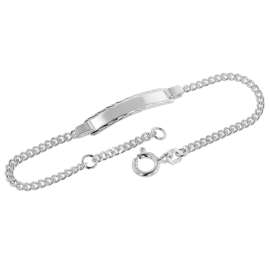 trendor 39505-16 Armband für Kinder und Baby mit Gravurschild 925 Silber 16 cm