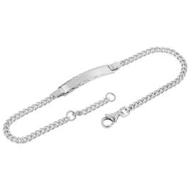 trendor 41066 Girls' Engraving Bracelet 925 Silver Identity Bracelet 18.5
