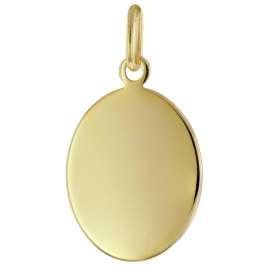 trendor 41226 Engraving Pendant for Women and Men Gold Plated 925 Silver