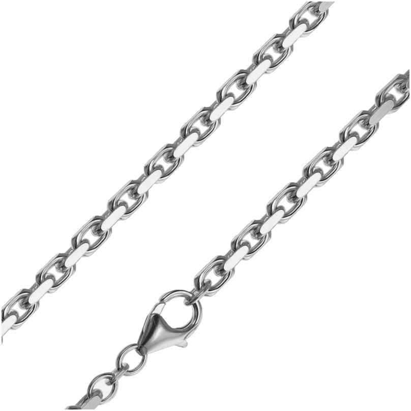 trendor 08632 Silberkette für Herren Ankerkette 4,5 mm breit