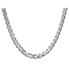 trendor 08636 Silver Curb Chain Necklace for Men 8,2 mm