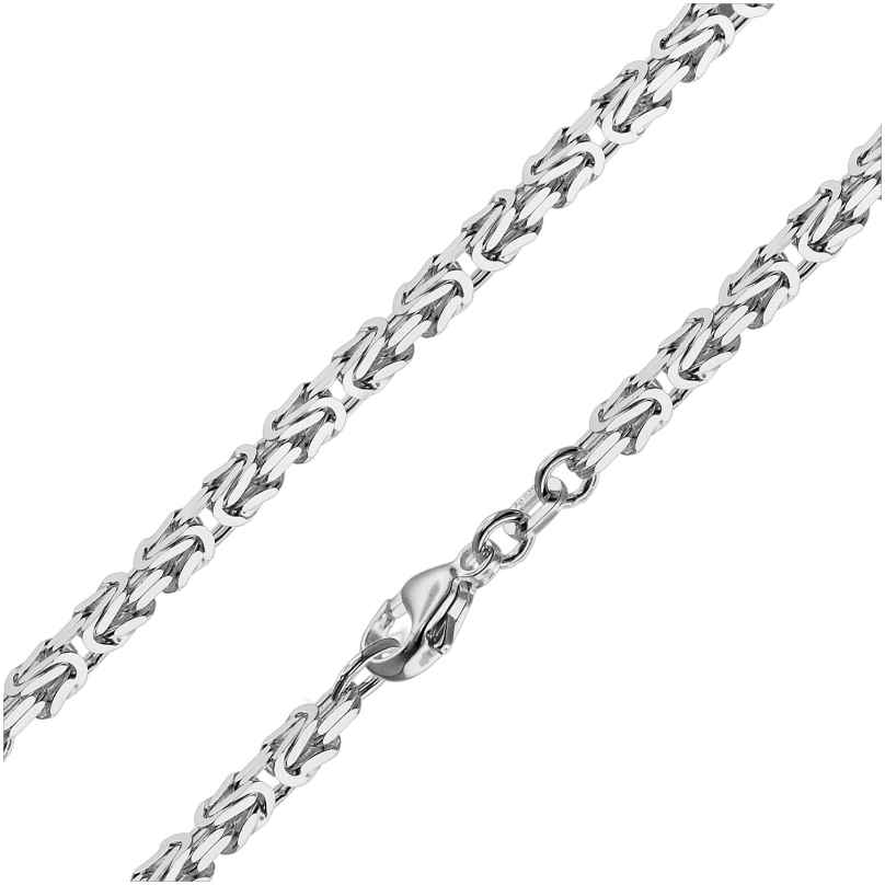 trendor 75144 Byzantine Chain Silver 925 Necklace Thickness 3.2 mm