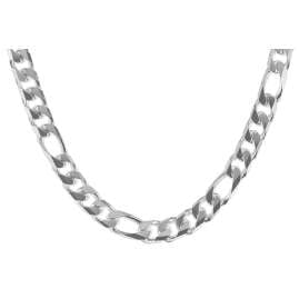 trendor 75646 Halskette für Männer Silber 925 Figaro Breite 7,9 mm