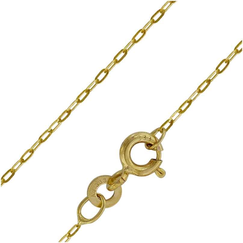 trendor 73815 Halskette für Frauen Gold 333 (8 Karat) Flachanker 1,1 mm