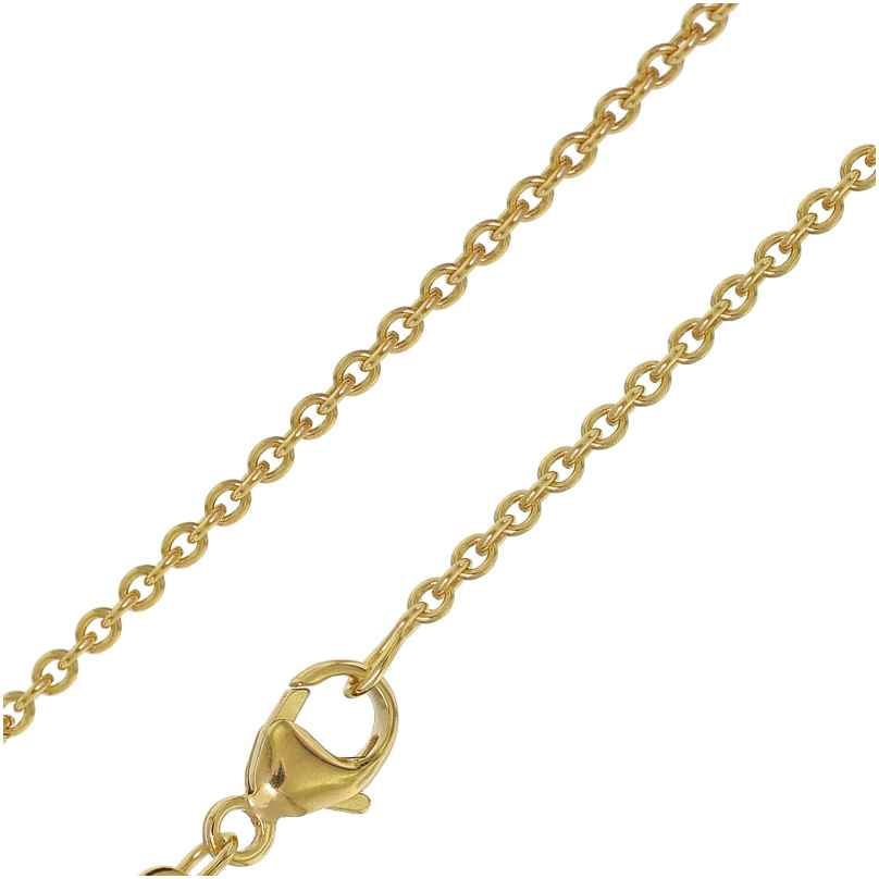 trendor 35903 Halskette für Kinder 333 Gold Ankerkette 1,5 mm Länge 38/36 cm 4260435359036