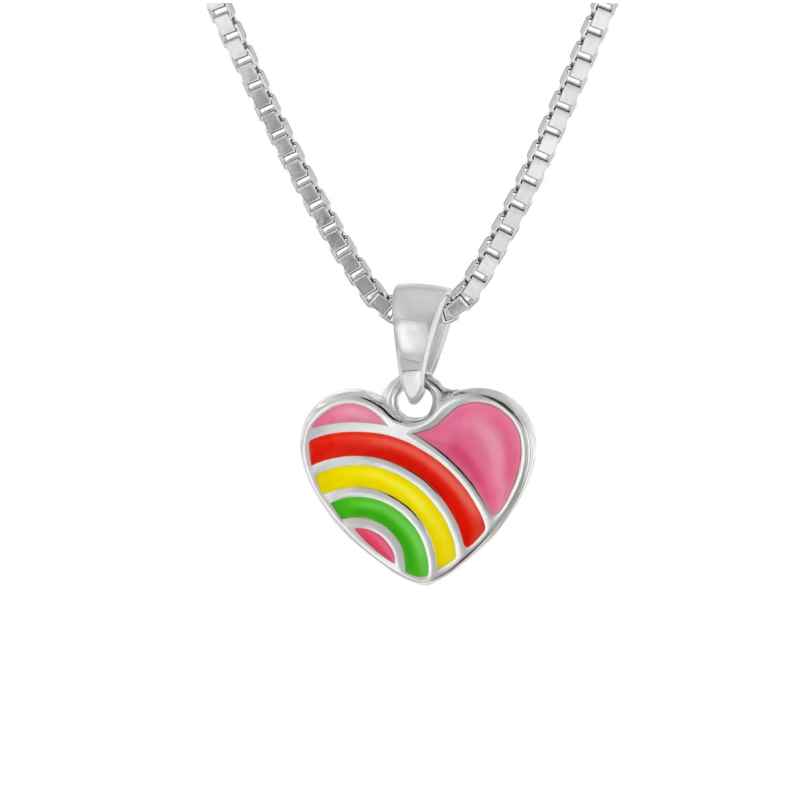 trendor 41700 Girl's Heart Pendant Necklace 925 Silver