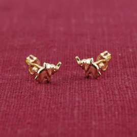 trendor 41767 Girl's Stud Earrings Elephant 333/8K Gold