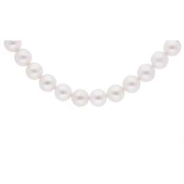 trendor 41870 Pearl Necklace for Men and Women 925 Silver 9-10 mm