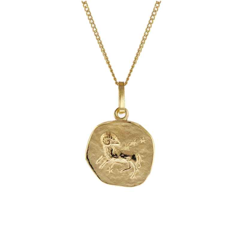 trendor 15022-04 Children's Necklace with Aries Zodiac Sign 333/8K Gold