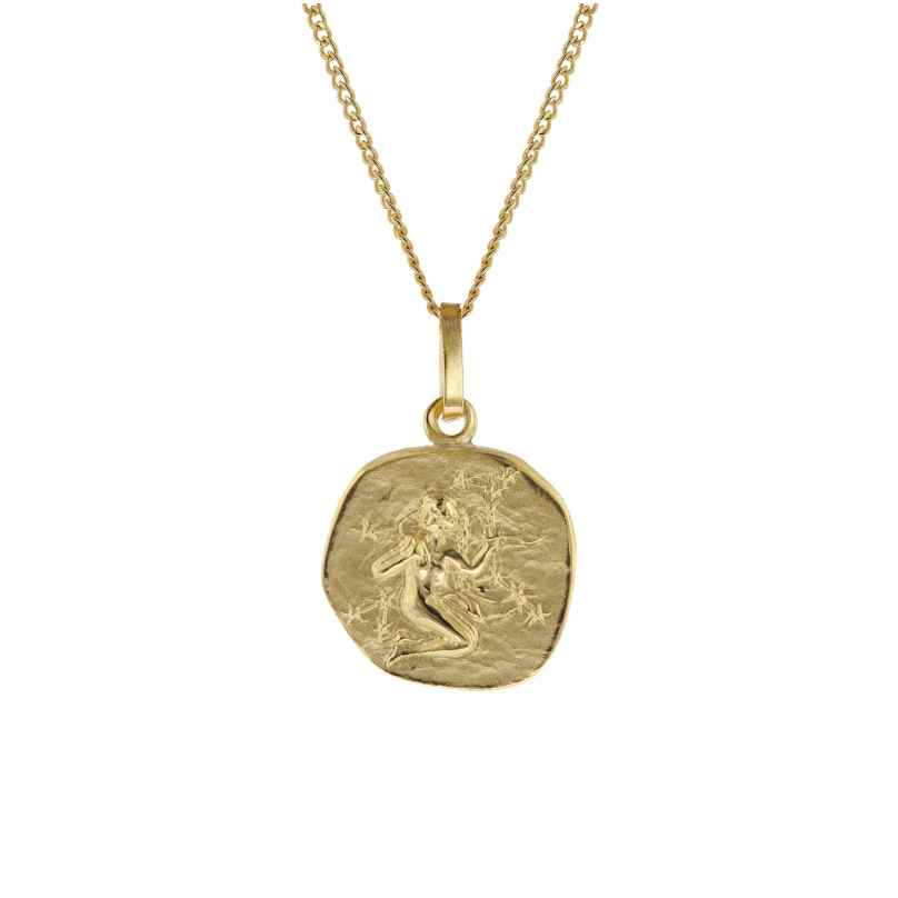 trendor 15022-09 Children's Necklace with Virgo Zodiac Sign 333/8K Gold