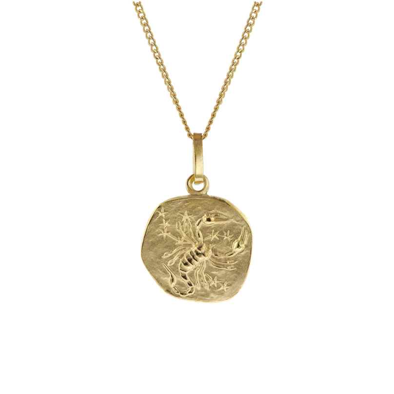 trendor 15022-11 Children's Necklace with Scorpio Zodiac Sign 333/8K Gold