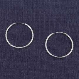 trendor 15043 Hoop Earrings 925 Silver ⌀ 30 mm