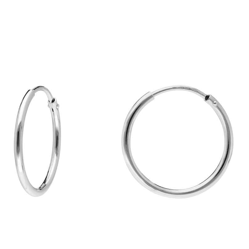 trendor 15049 Hoop Earrings 925 Silver ⌀ 20 mm 4262408150497