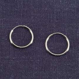 trendor 15049 Hoop Earrings 925 Silver ⌀ 20 mm