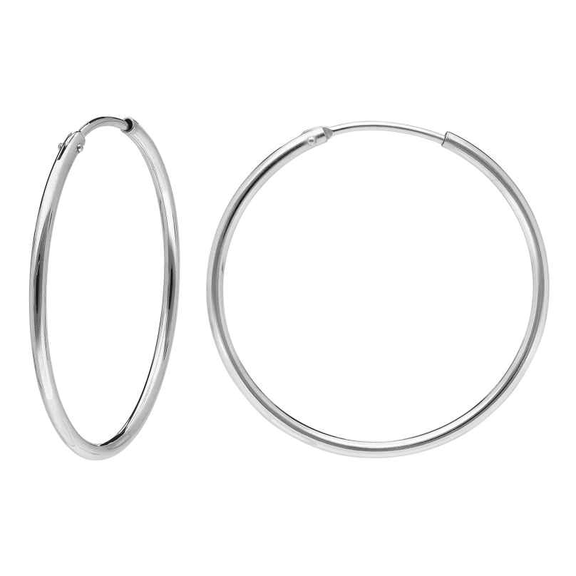trendor 15051 Hoop Earrings 925 Silver ⌀ 32 mm 4262408150510