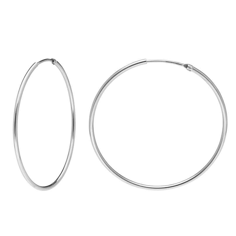 trendor 15052 Hoop Earrings 925 Silver ⌀ 44 mm 4262408150527