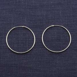 trendor 15052 Hoop Earrings 925 Silver ⌀ 44 mm