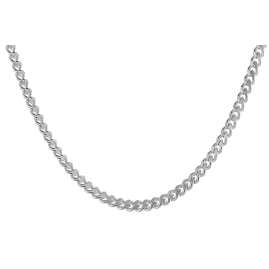trendor 41215 Necklace For Pendants 925 Silver Curb Chain 2.1 mm